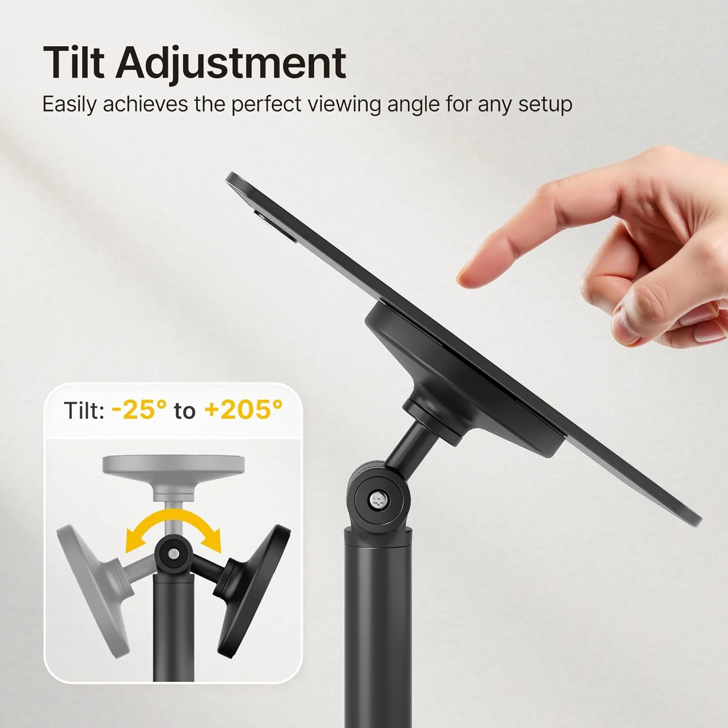 Anti-Theft Tablet Floor Stand | HW1291FBK - Image 4