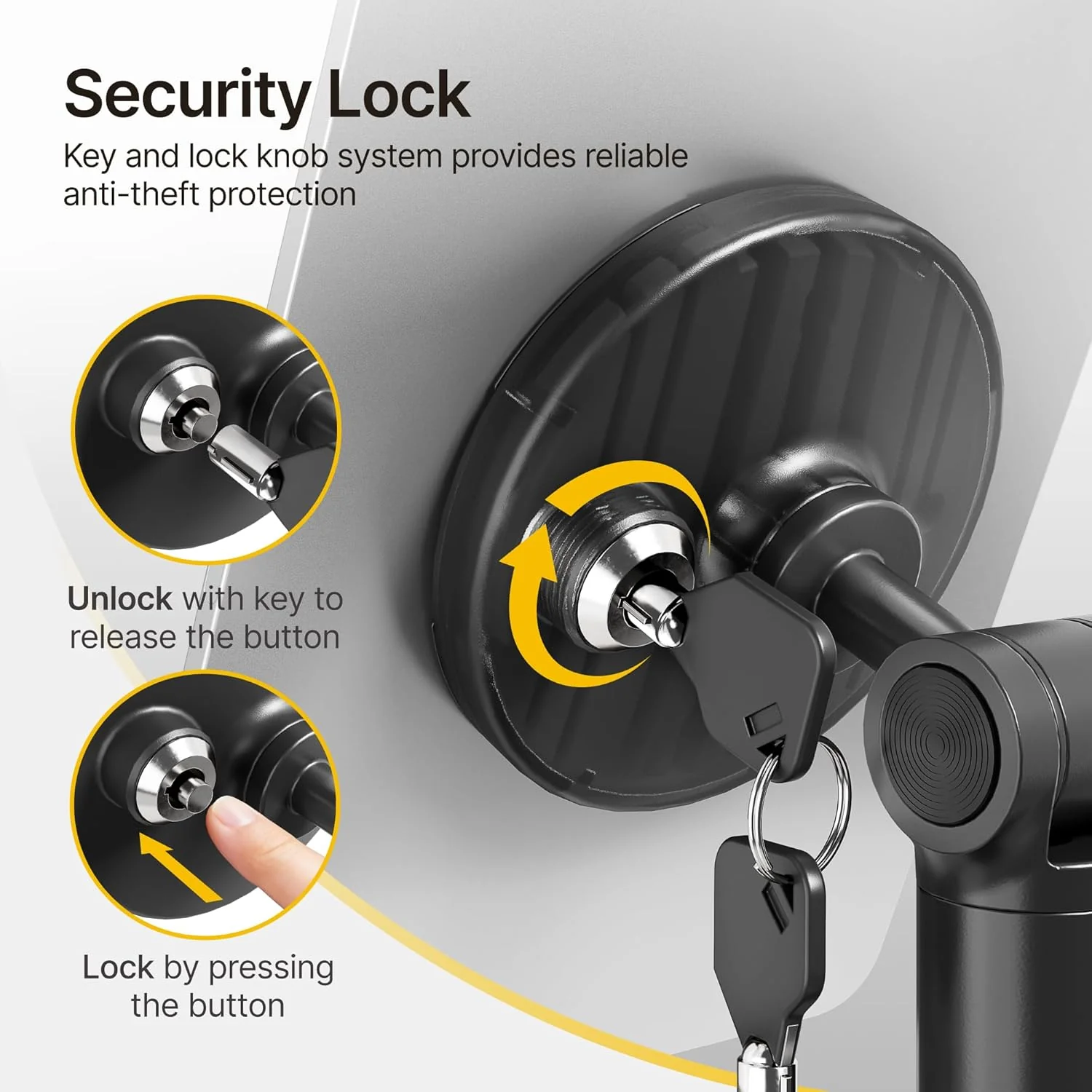 Anti-Theft Tablet Wall Mount | HW1291WBK - Image 3