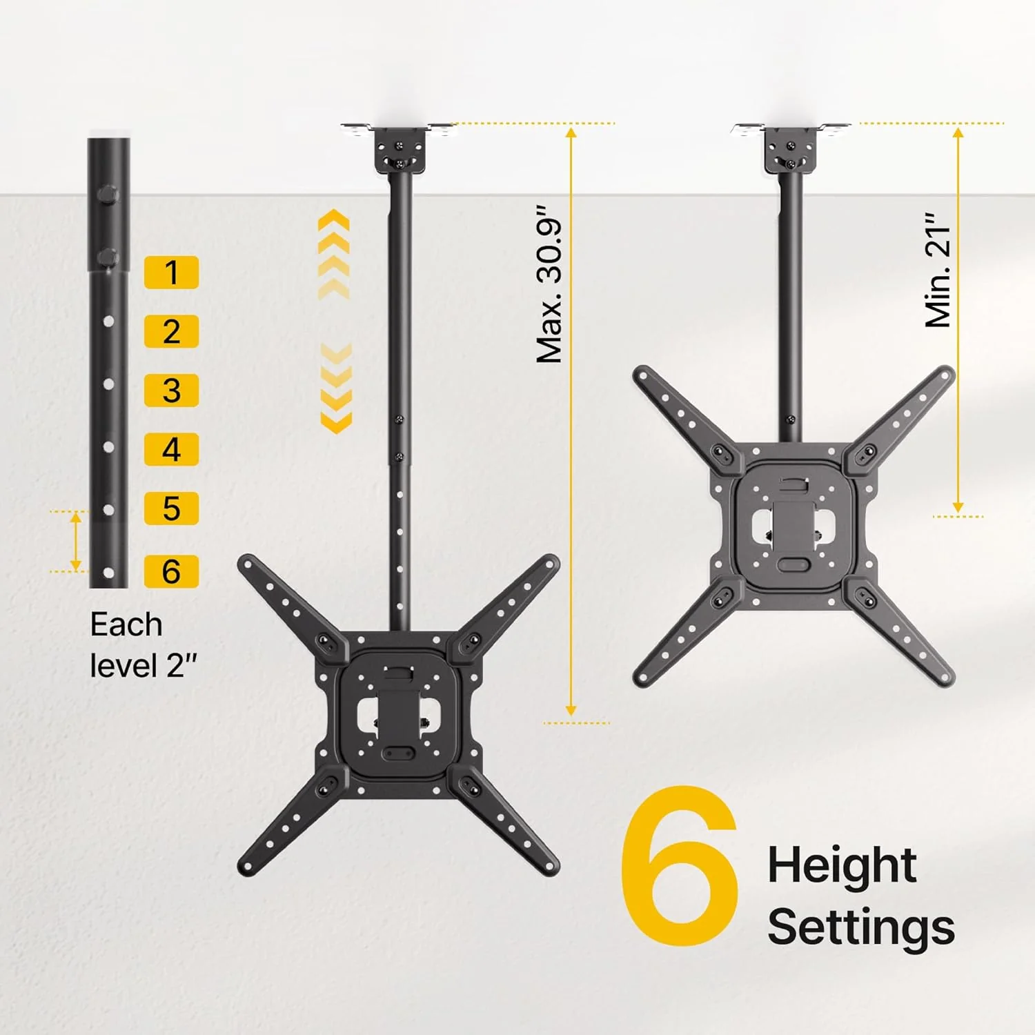 Ceiling TV Mount for 23-55 inch Screens | TM1009C-MA - Image 2