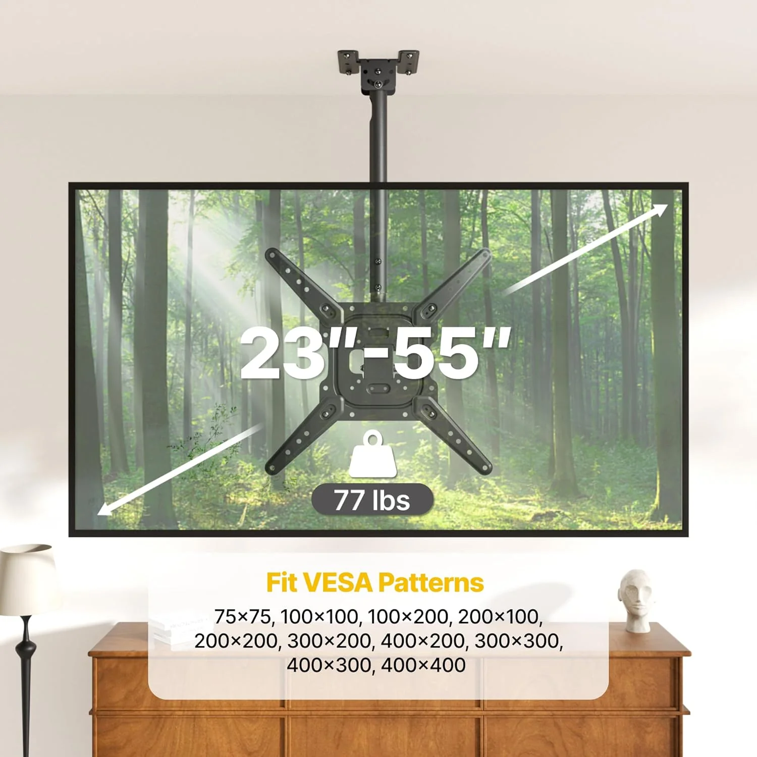 Ceiling TV Mount for 23-55 inch Screens | TM1009C-MA - Image 6