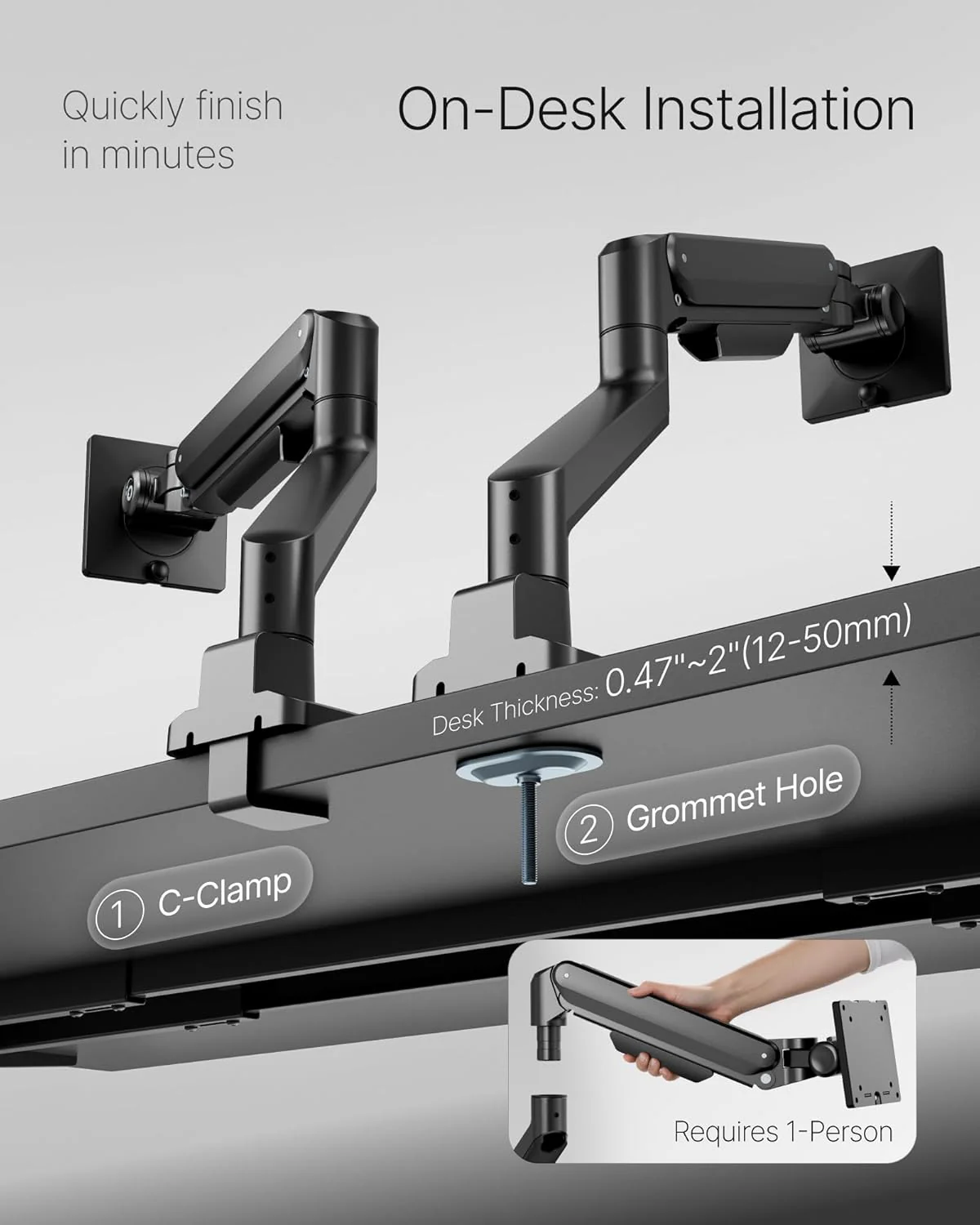 Deluxe Monitor Arm | MA1008BK - Image 7