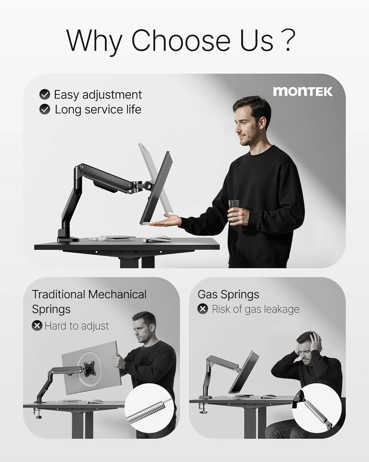 Deluxe Monitor Arm with USB | MA1008UCBK - Image 2