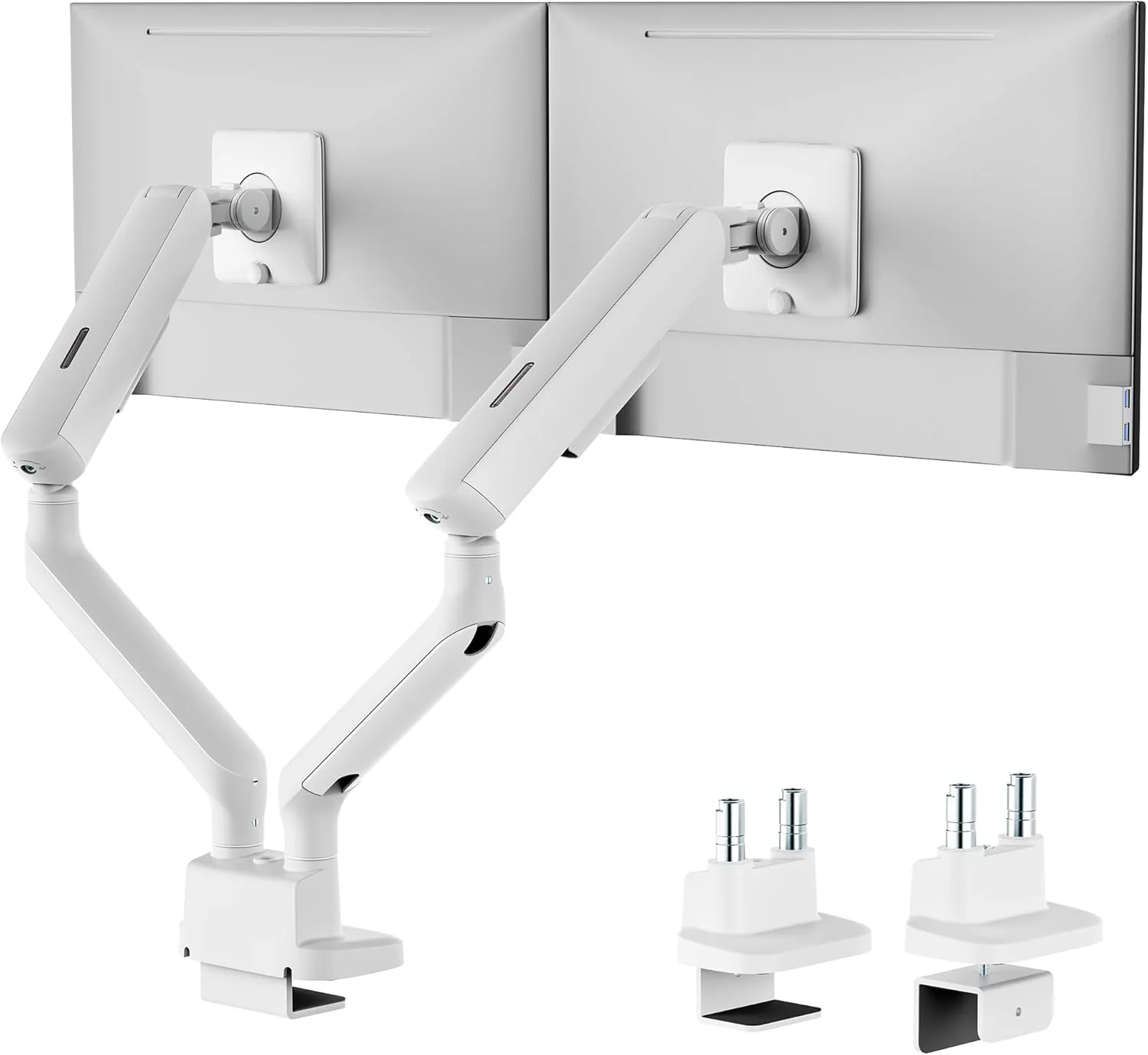 Dual Mechanical Spring Monitor Arm for 17-35" Screens | MA1011WH-D