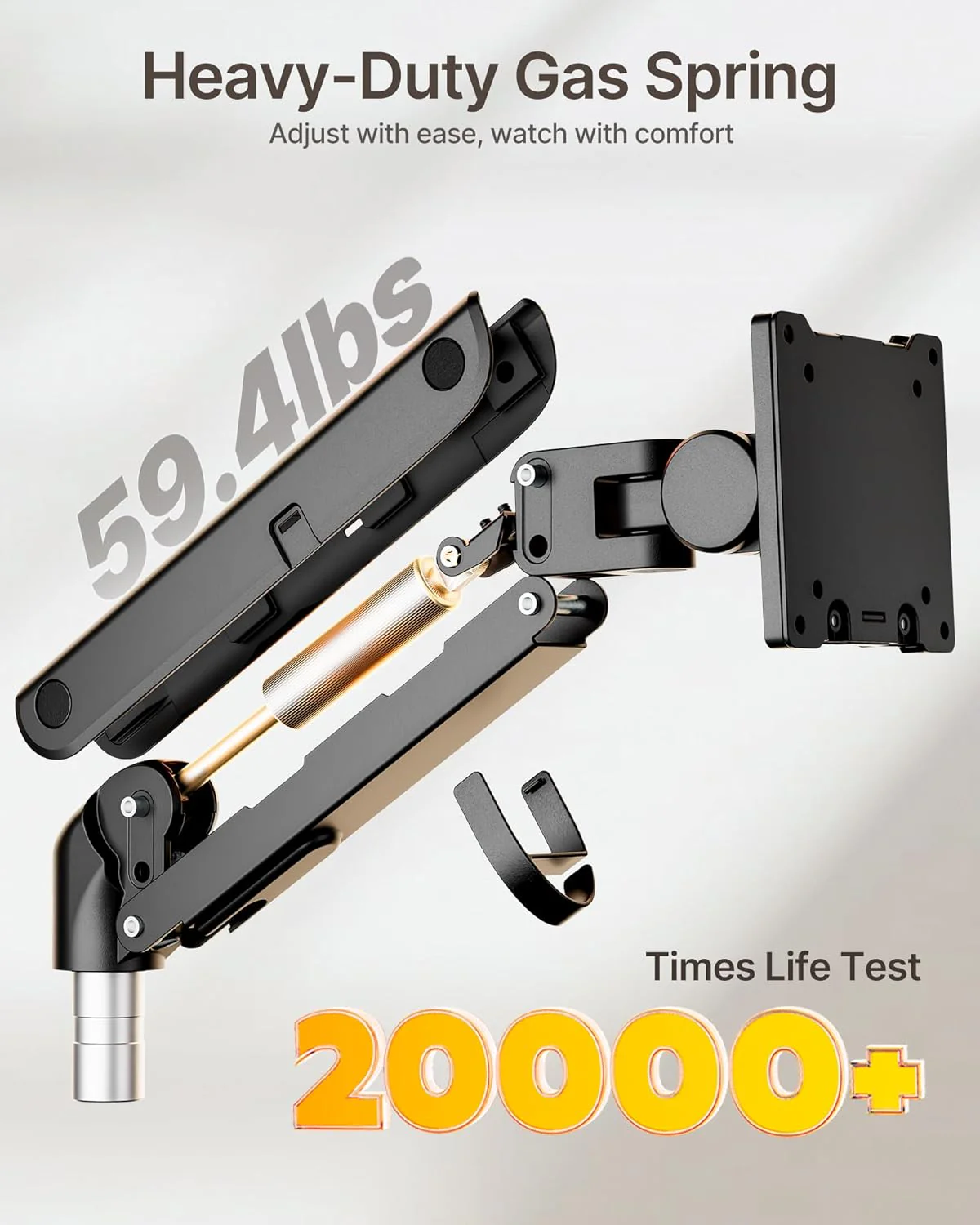 Dual Monitor Arm for 17"-57" Screens | MA1001PBK-D - Image 4