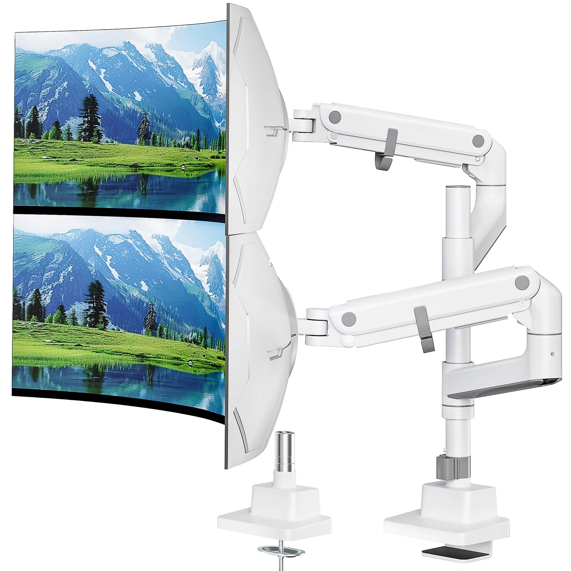 Dual Monitor Arm for 17"-57" Screens | MA1001PBK-D - Image 9