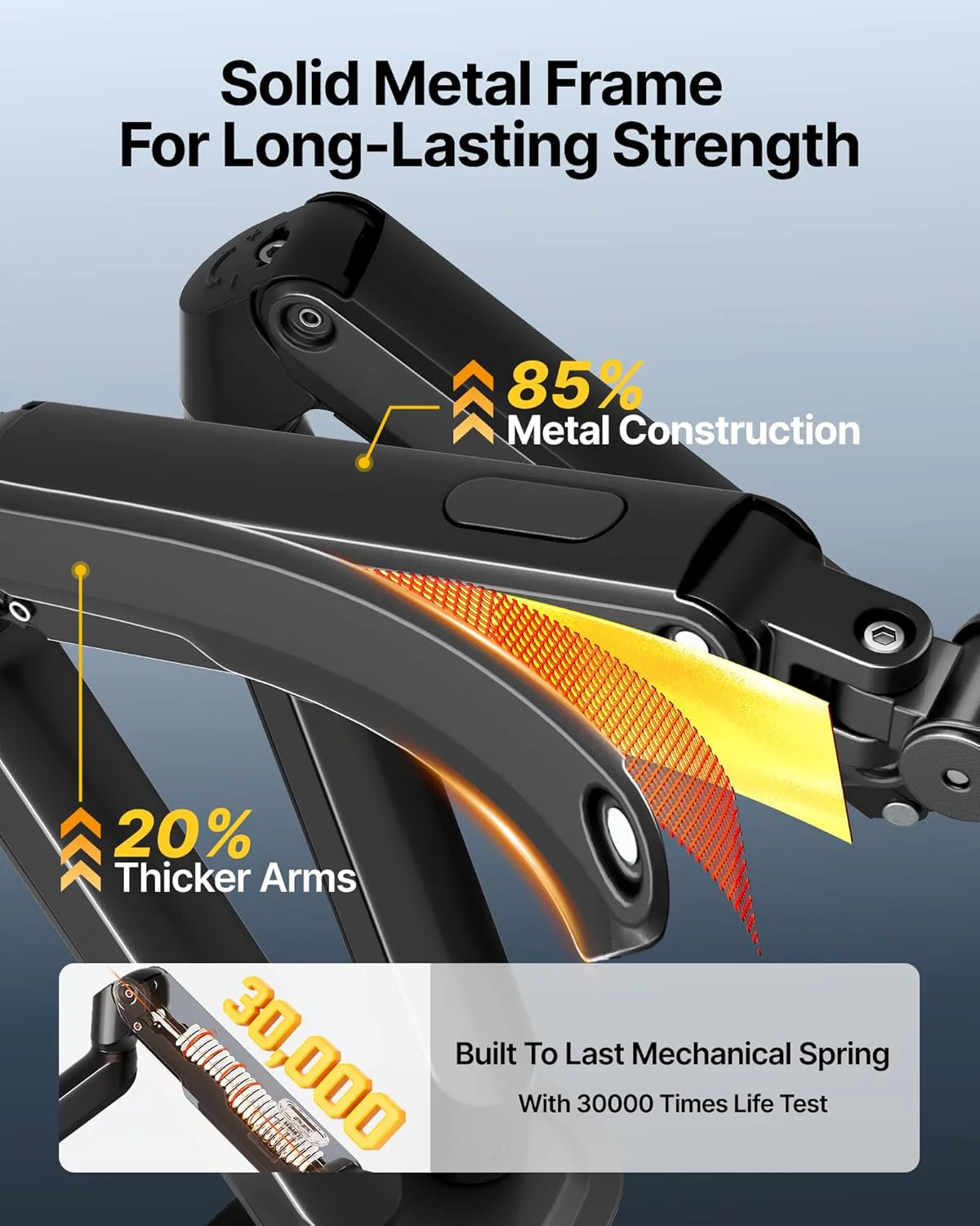 Dual Monitor Arm for 17-32" Screens | MA1012BK-D - Image 2