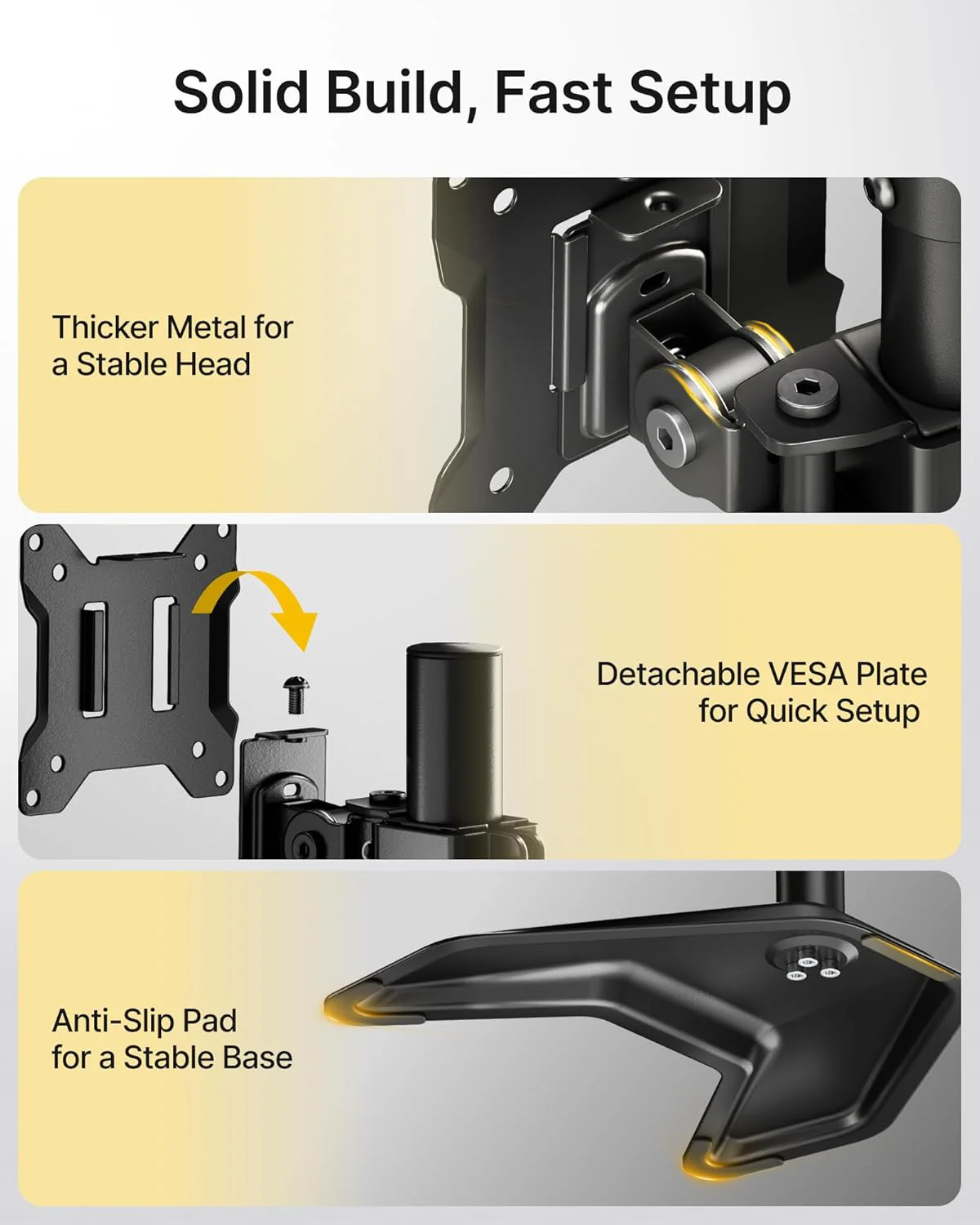 Dual Monitor Stand | MA1006SBK-V - Image 5