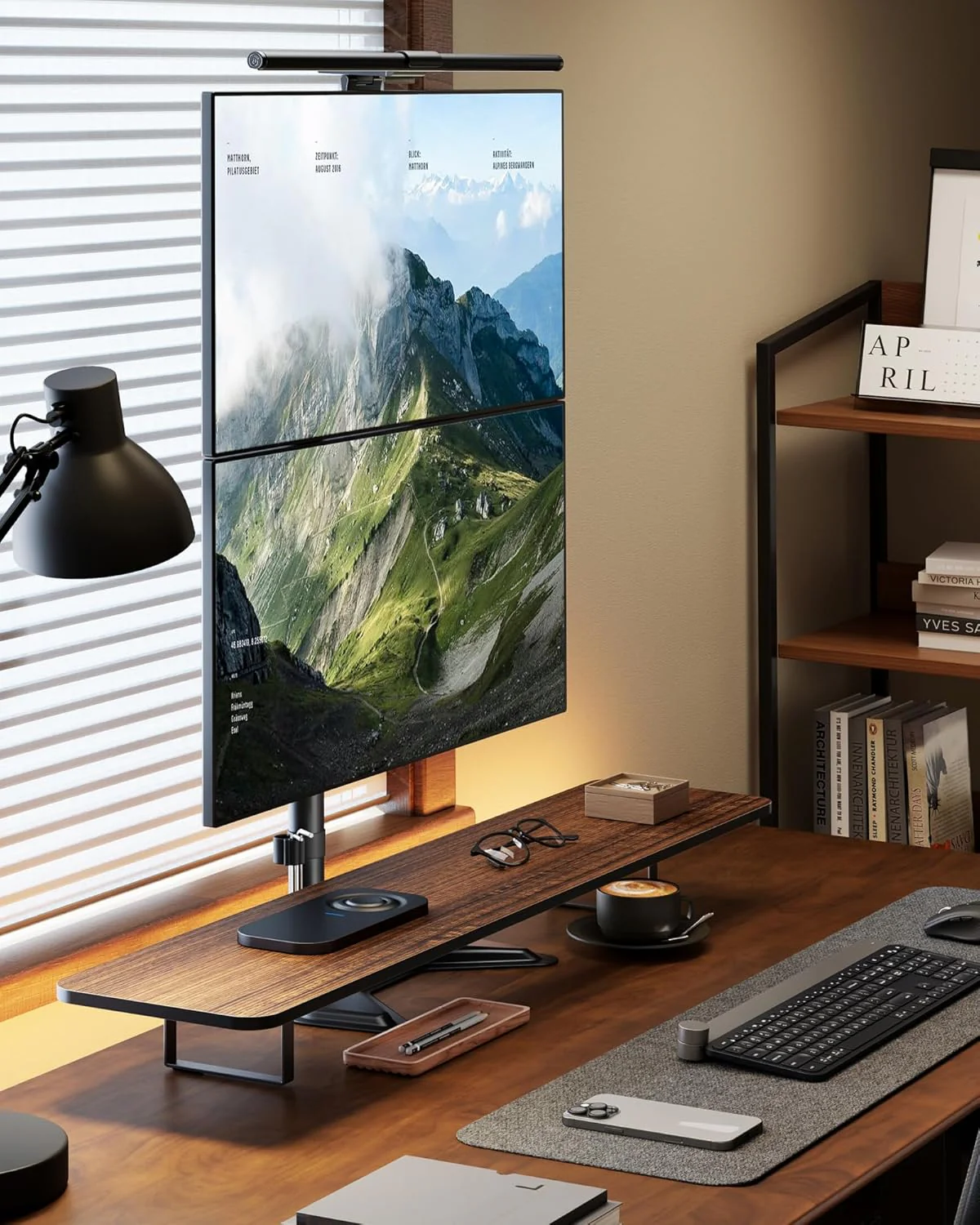 Dual Monitor Stand | MA1006SBK-V - Image 6