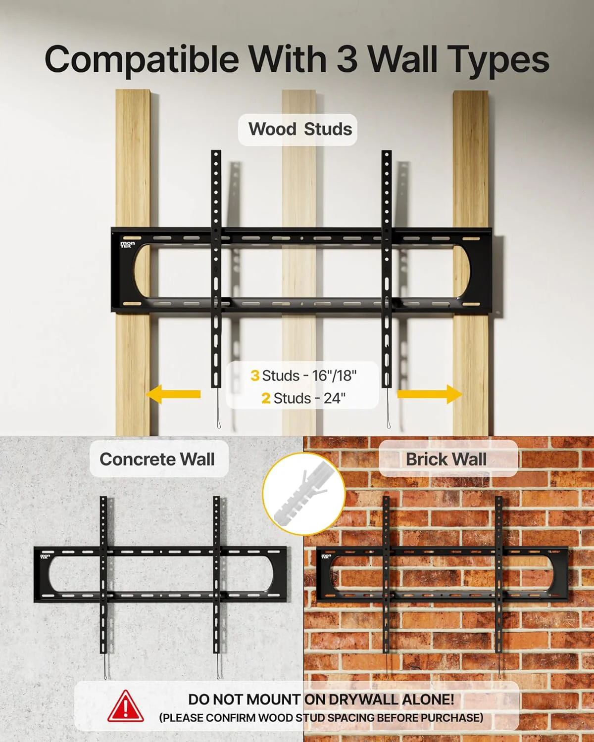 Fixed TV Wall Mount for 60”–120" TVs | ‎TM1007W-LF - Image 6