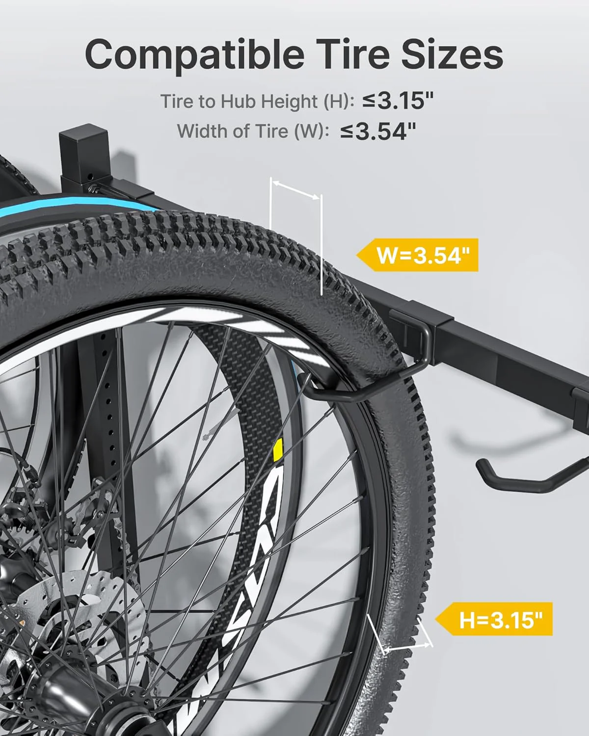 Freestanding Bike Storage Rack for 5 Bikes | VA1003BK - Image 7