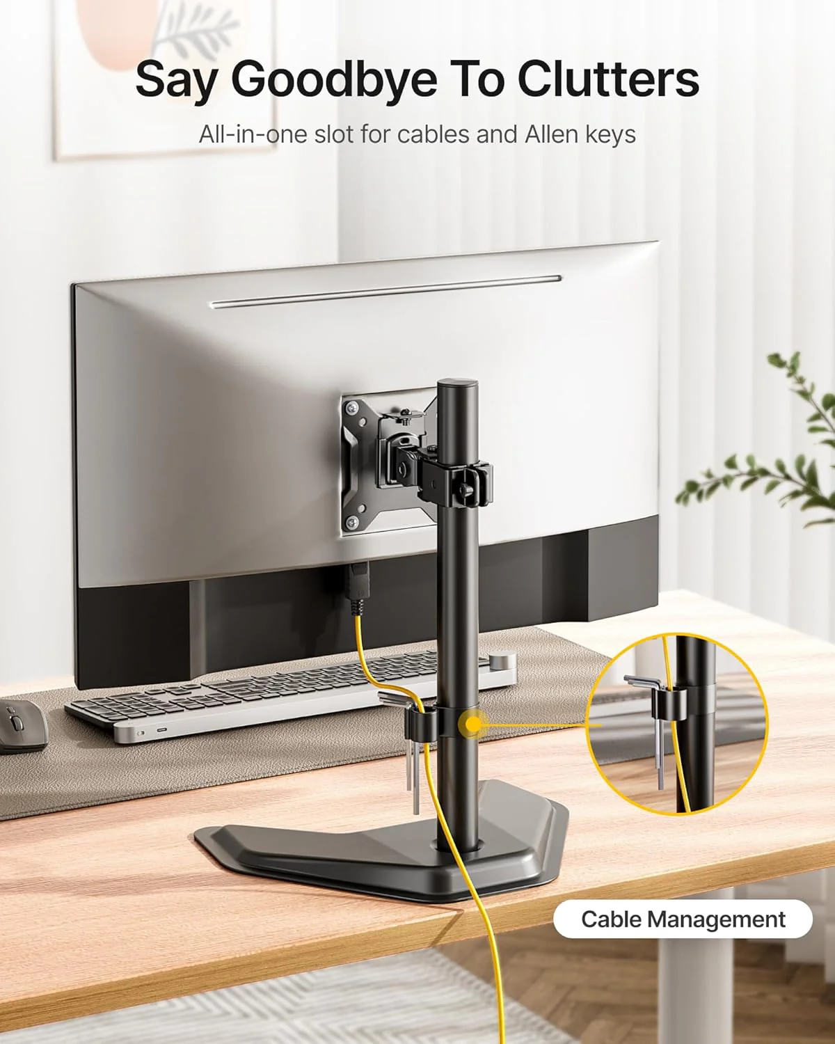Freestanding Single Monitor Arm | MA1006SBK - Image 5