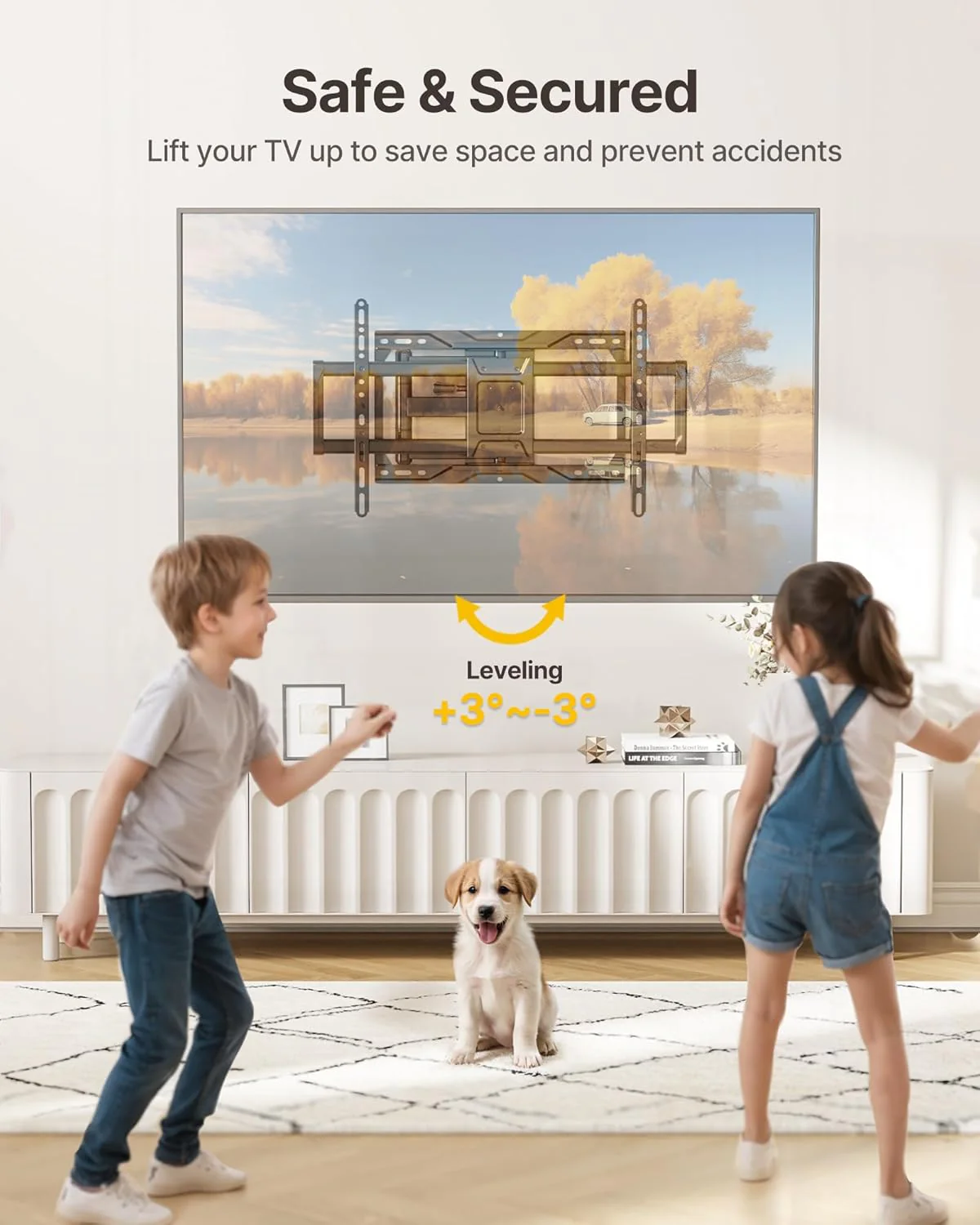 Full Motion TV Wall Mount for 37"-84" TVs | HW1272BK - Image 7