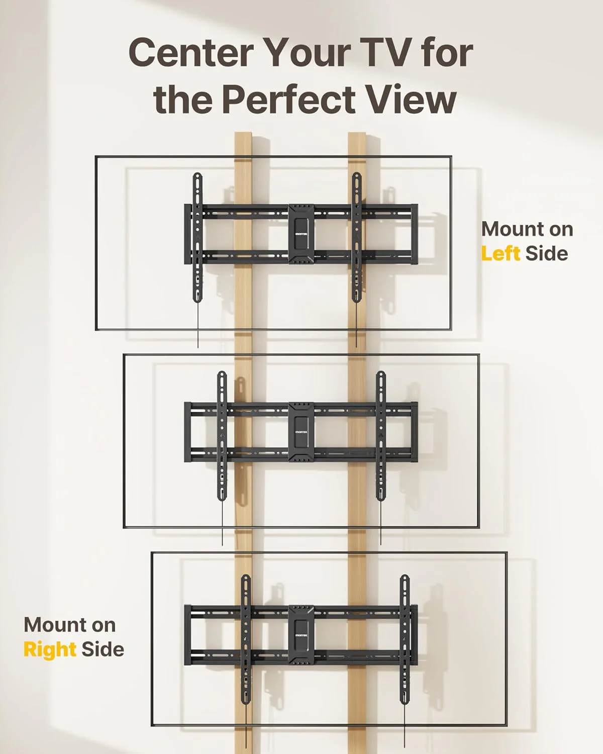 Heavy Duty Fixed TV Wall Mount for 43"–95" TVs | ‎‎TM1004W-MF - Image 5
