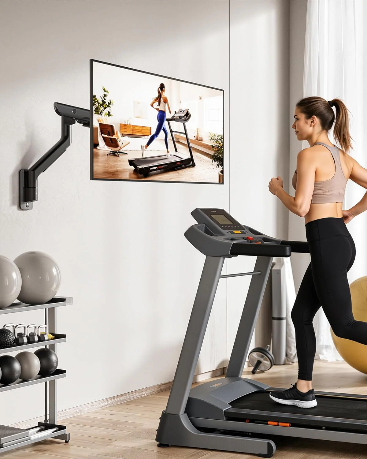 Heavy-Duty Single Monitor Wall Mount for 17-57” Screens | MA1003WBK - Image 9