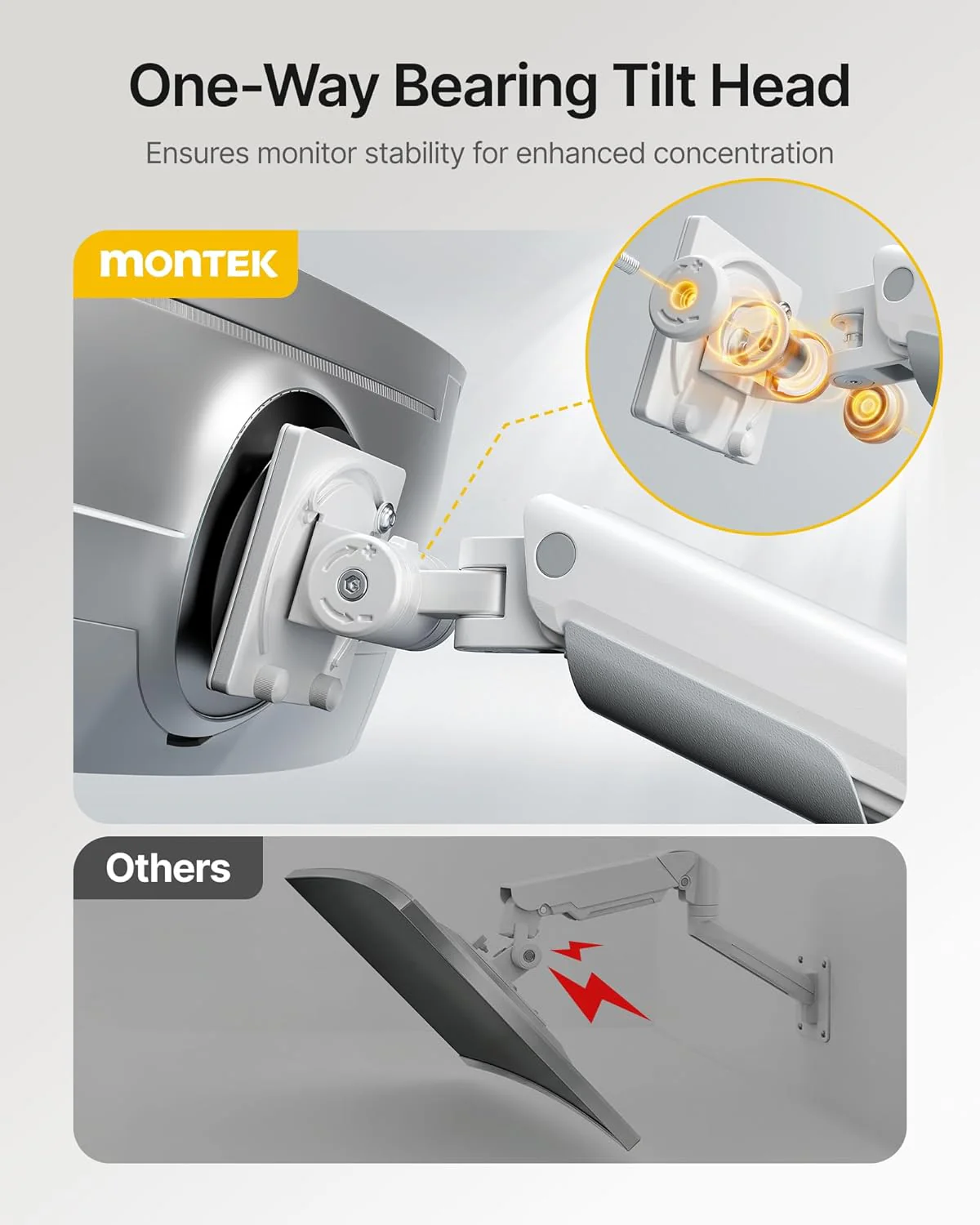 Heavy-Duty Single Monitor Wall Mount for 17-57” Screens | MA1003WWH - Image 5