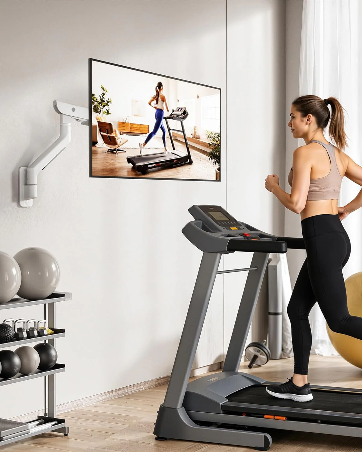 Heavy-Duty Single Monitor Wall Mount for 17-57” Screens | MA1003WWH - Image 9