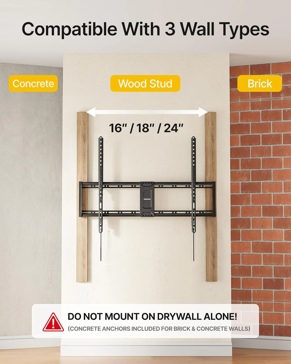 Heavy Duty Tilt TV Wall Mount for 43"–100" TVs | ‎TM1004W-LT - Image 8