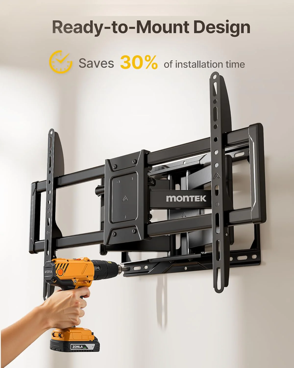 Heavy Duty TV Wall Mount for 37"-90" TVs | HW1269BK - Image 9