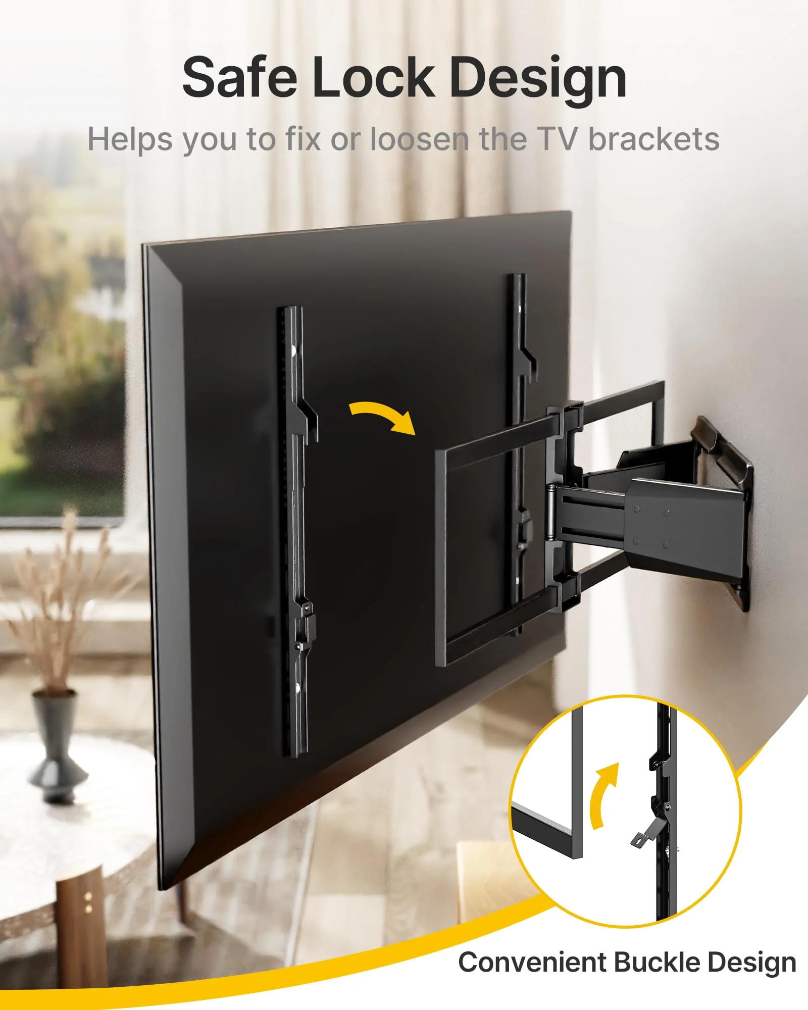Heavy Duty Ultra Slim TV Wall Mount for 50-100 Inch TVs | TM1010W-L - Image 8