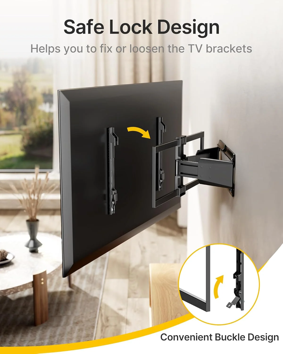 Heavy Duty Ultra Slim TV Wall Mount for 37-90 Inch TVs | TM1010W-M - Image 7