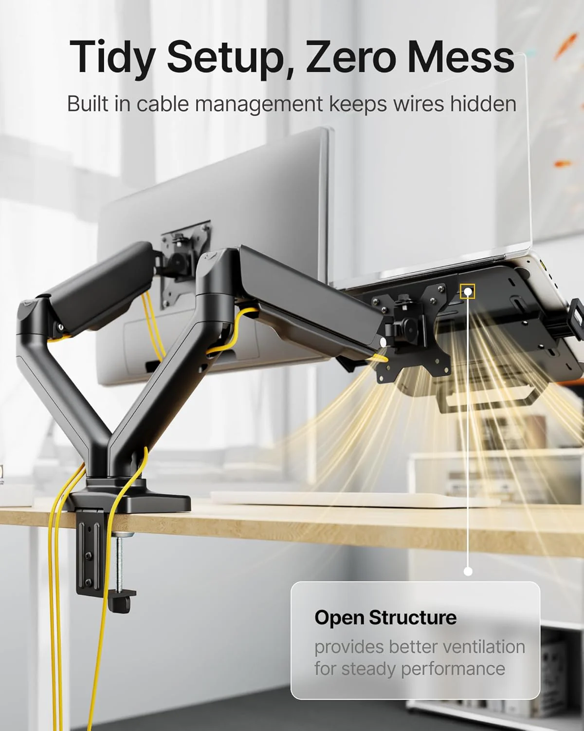 Laptop Arm Mount for Desk | MA1002LPBK-D - Image 6