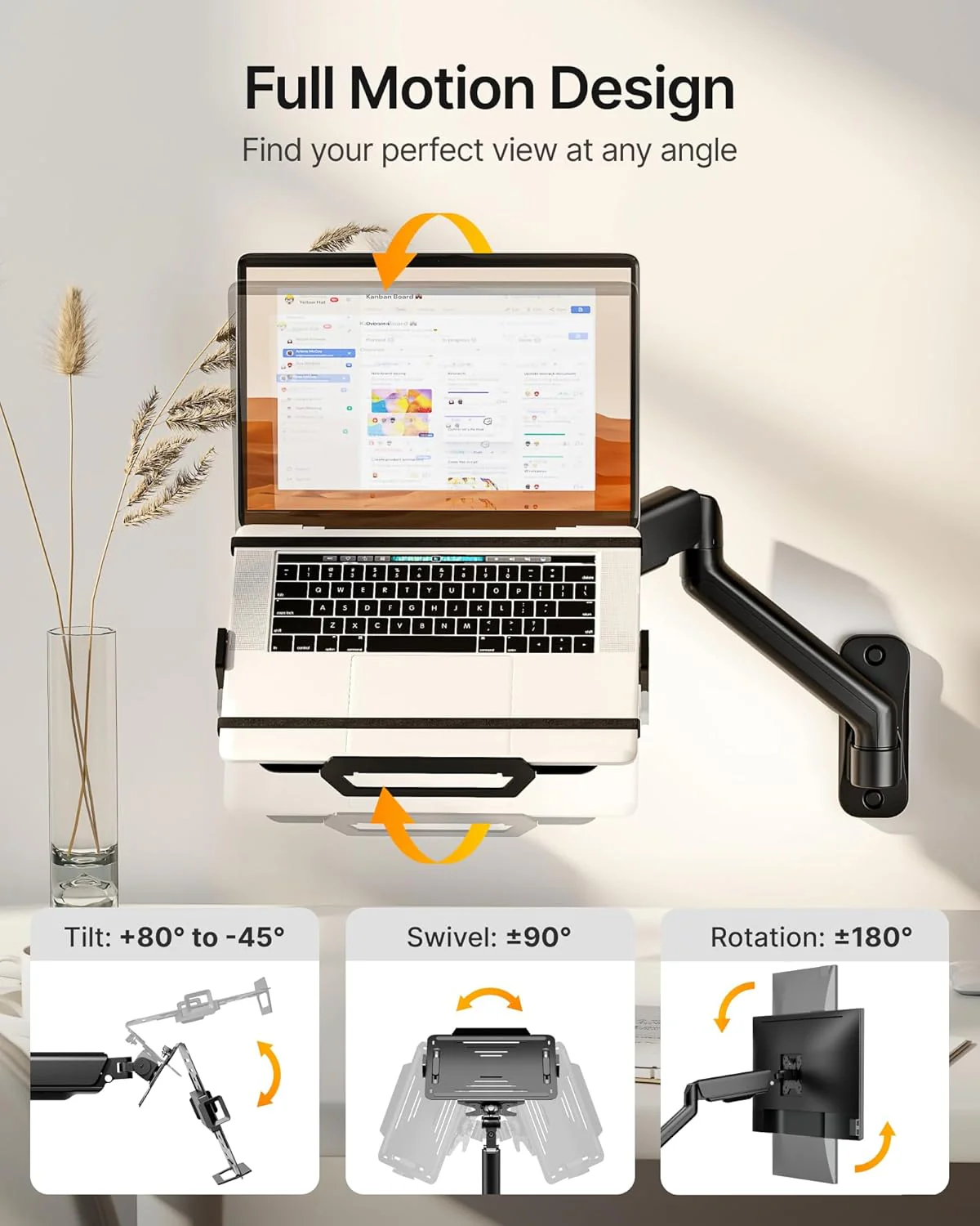 Laptop Arm Wall Mount | MA1002WLPBK - Image 2