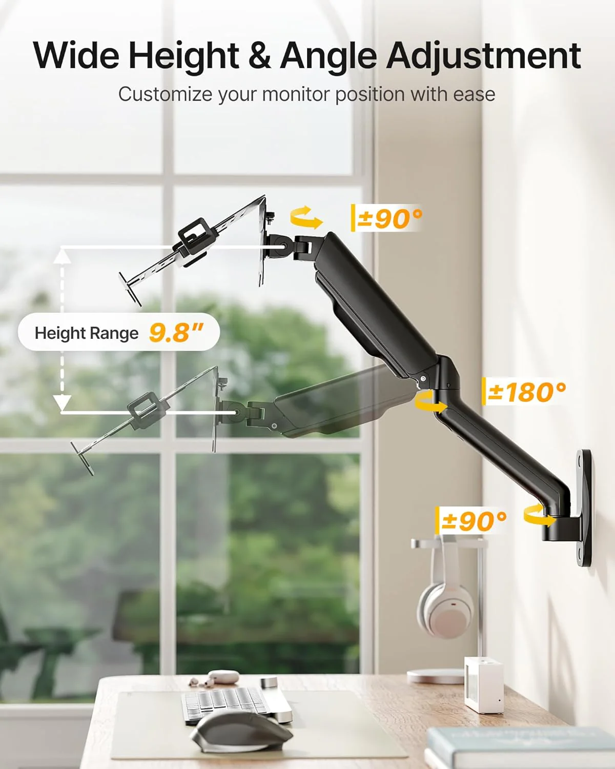 Laptop Arm Wall Mount | MA1002WLPBK - Image 4