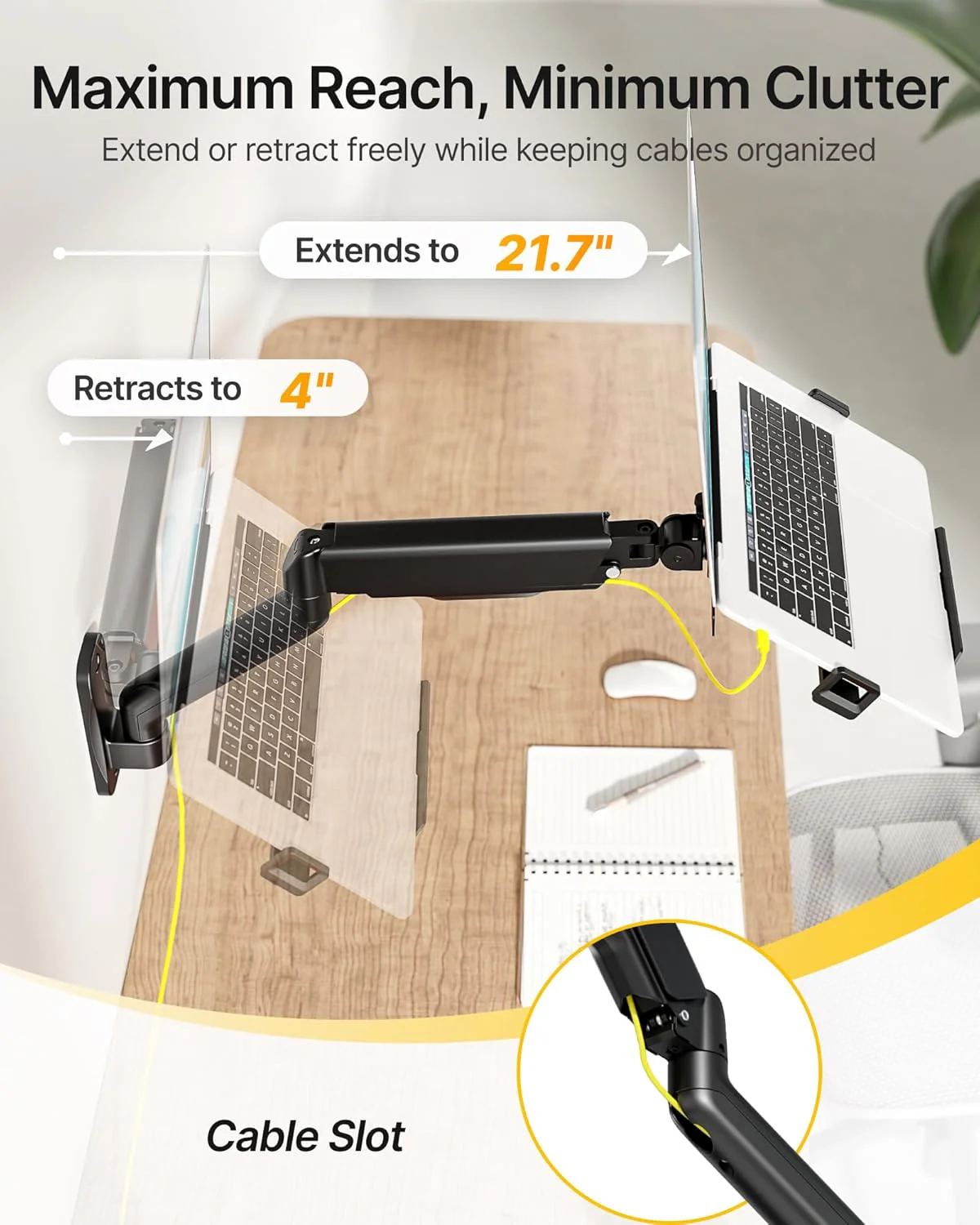 Laptop Arm Wall Mount | MA1002WLPBK - Image 5