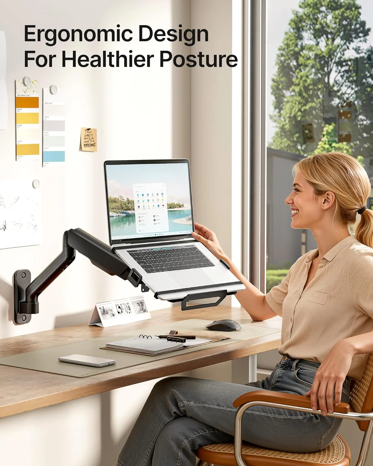 Laptop Arm Wall Mount | MA1002WLPBK - Image 9