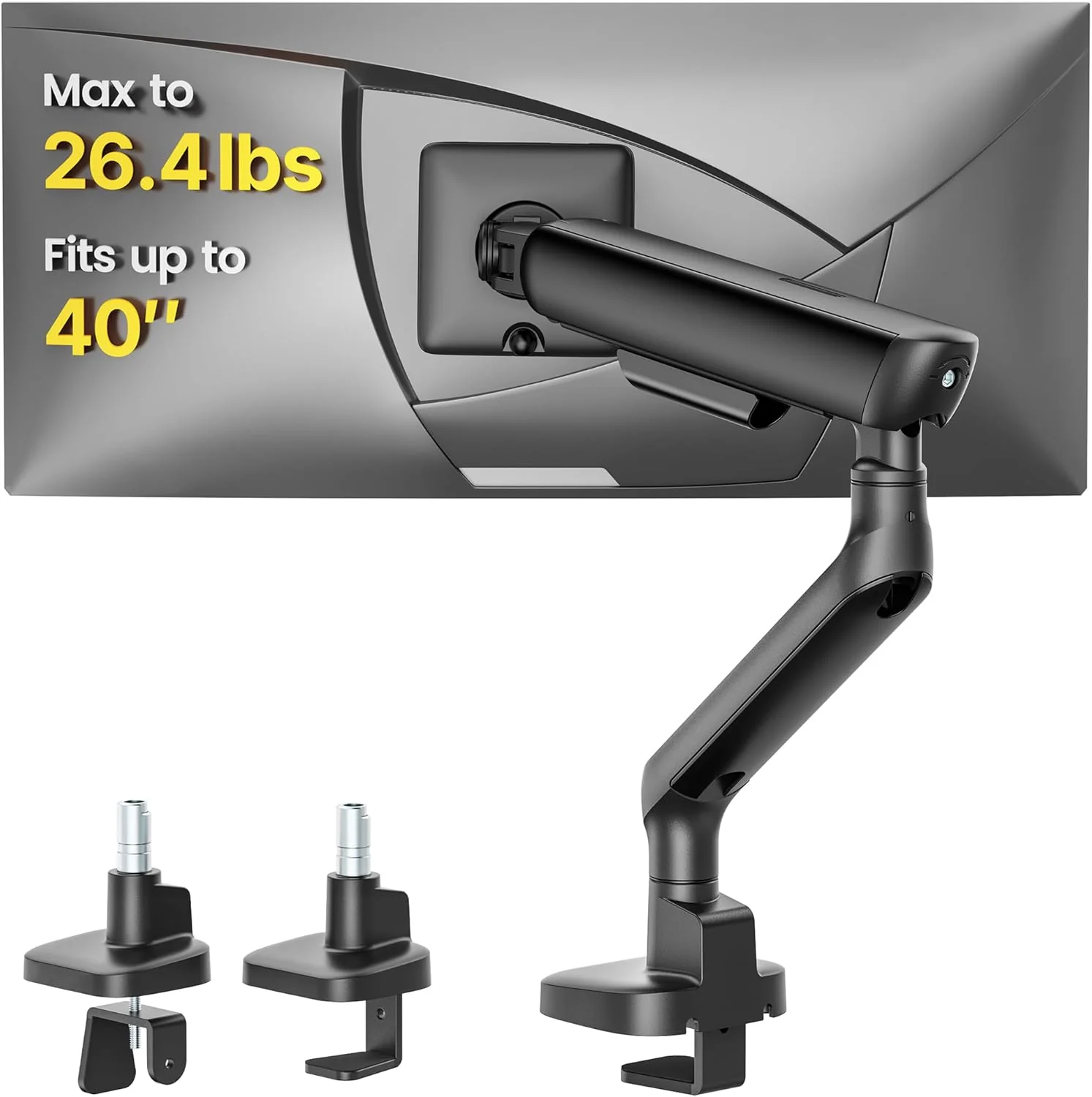 Mechanical Spring Monitor Arm for 17-40" Ultrawide Screens | MA1011BK