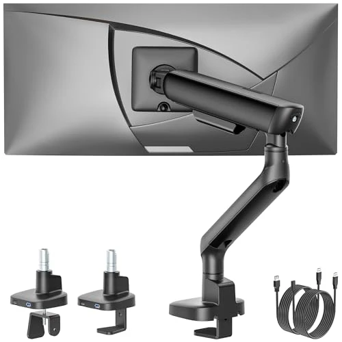 Mechanical Spring Monitor Arm with USB for 17-40" Screens | MA1011UCBK