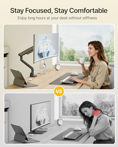 Mechanical Spring Monitor Arm with USB for 17-40" Screens | MA1011UCBK - Image 3