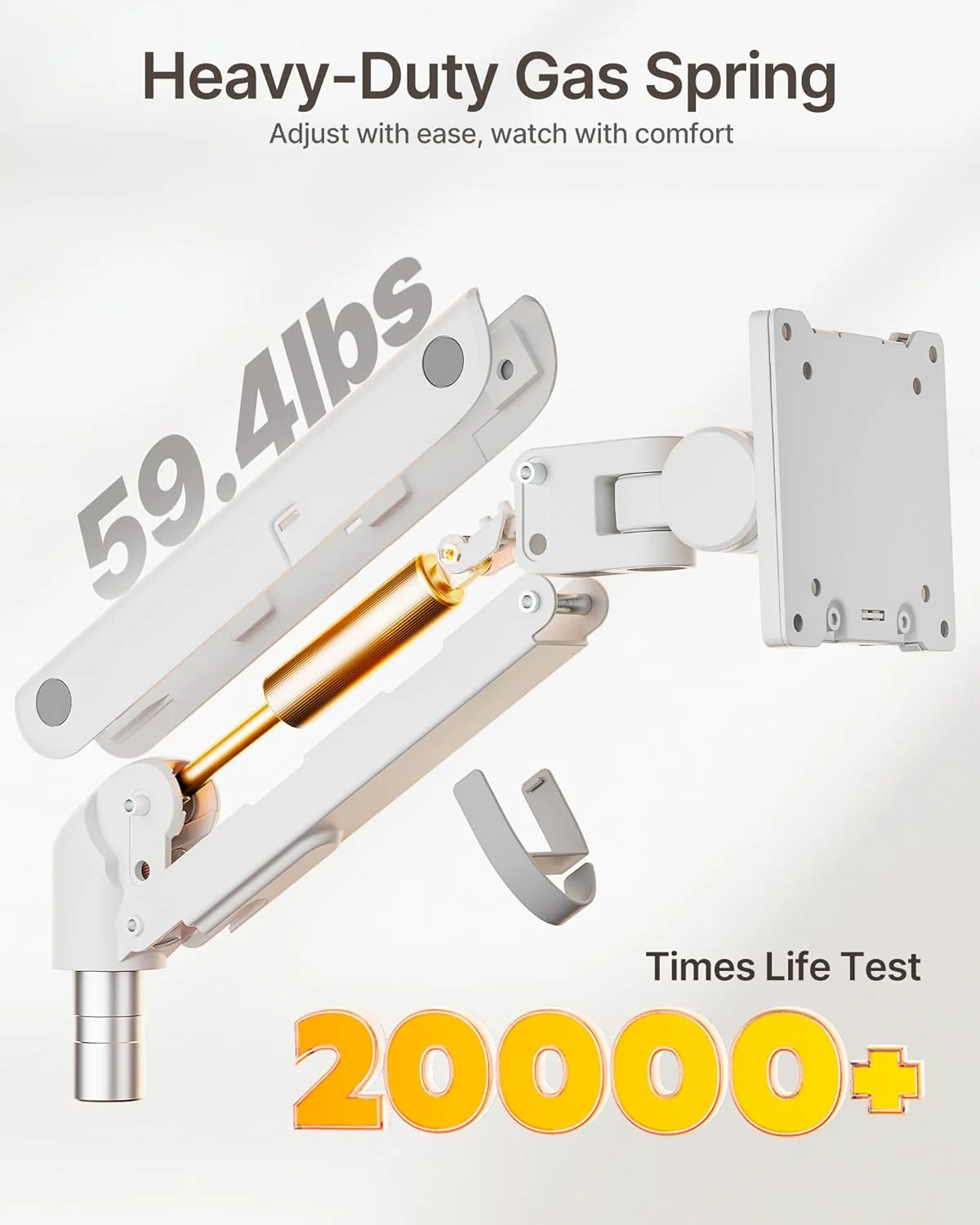 Heavy-Duty Dual Monitor Arm for 17"-57" Screens | MA1001PWH-D - Image 4