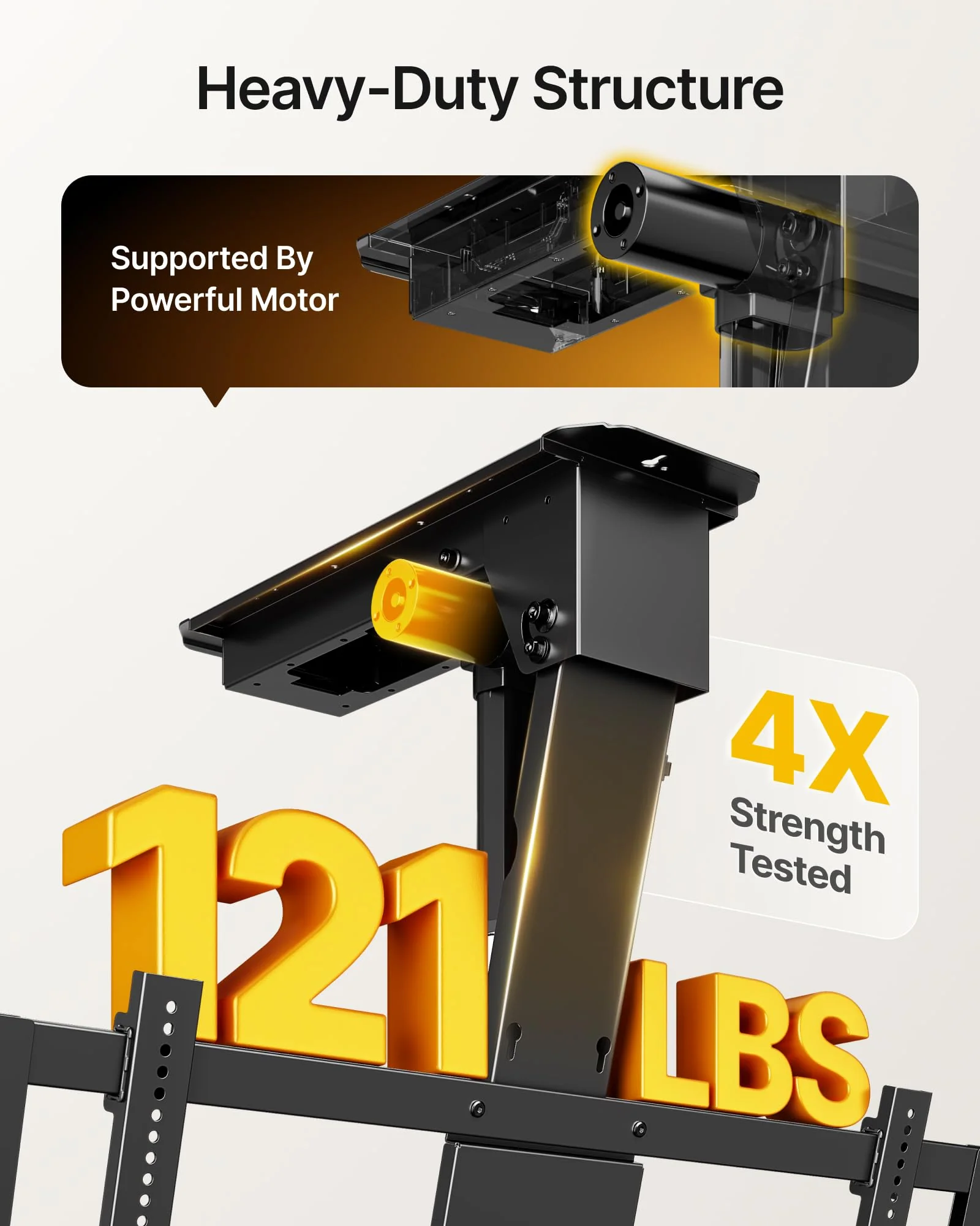 Motorized Ceiling TV Mount for 43-86 Inch TVs | TM1011E-L - Image 3