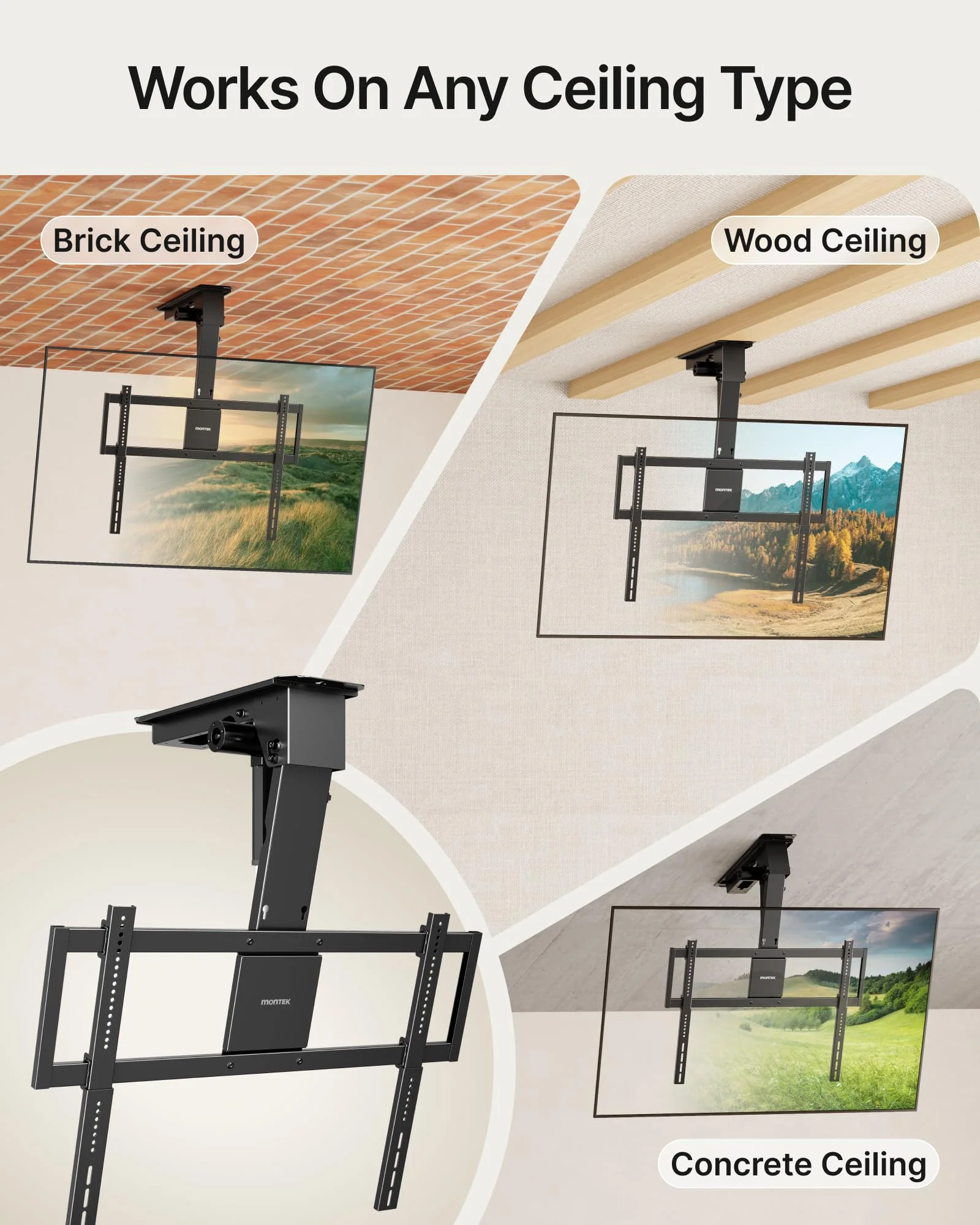 Motorized Ceiling TV Mount for 43-86 Inch TVs | TM1011E-L - Image 7
