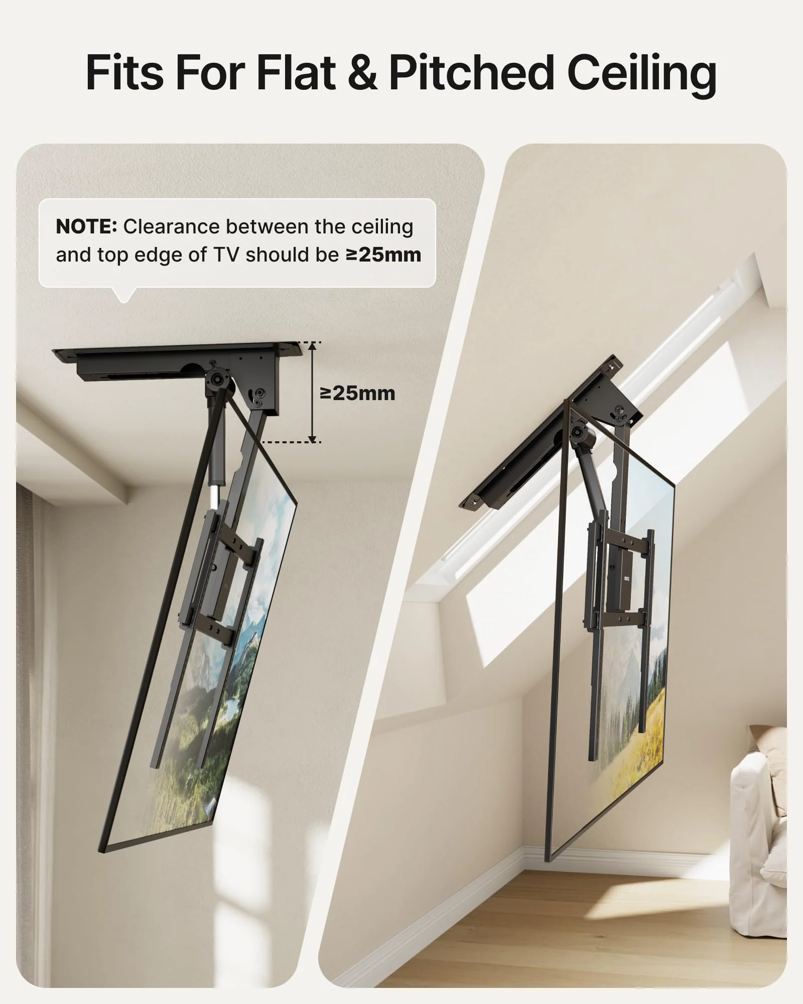 Motorized Ceiling TV Mount for 43-86 Inch TVs | TM1011E-L - Image 8