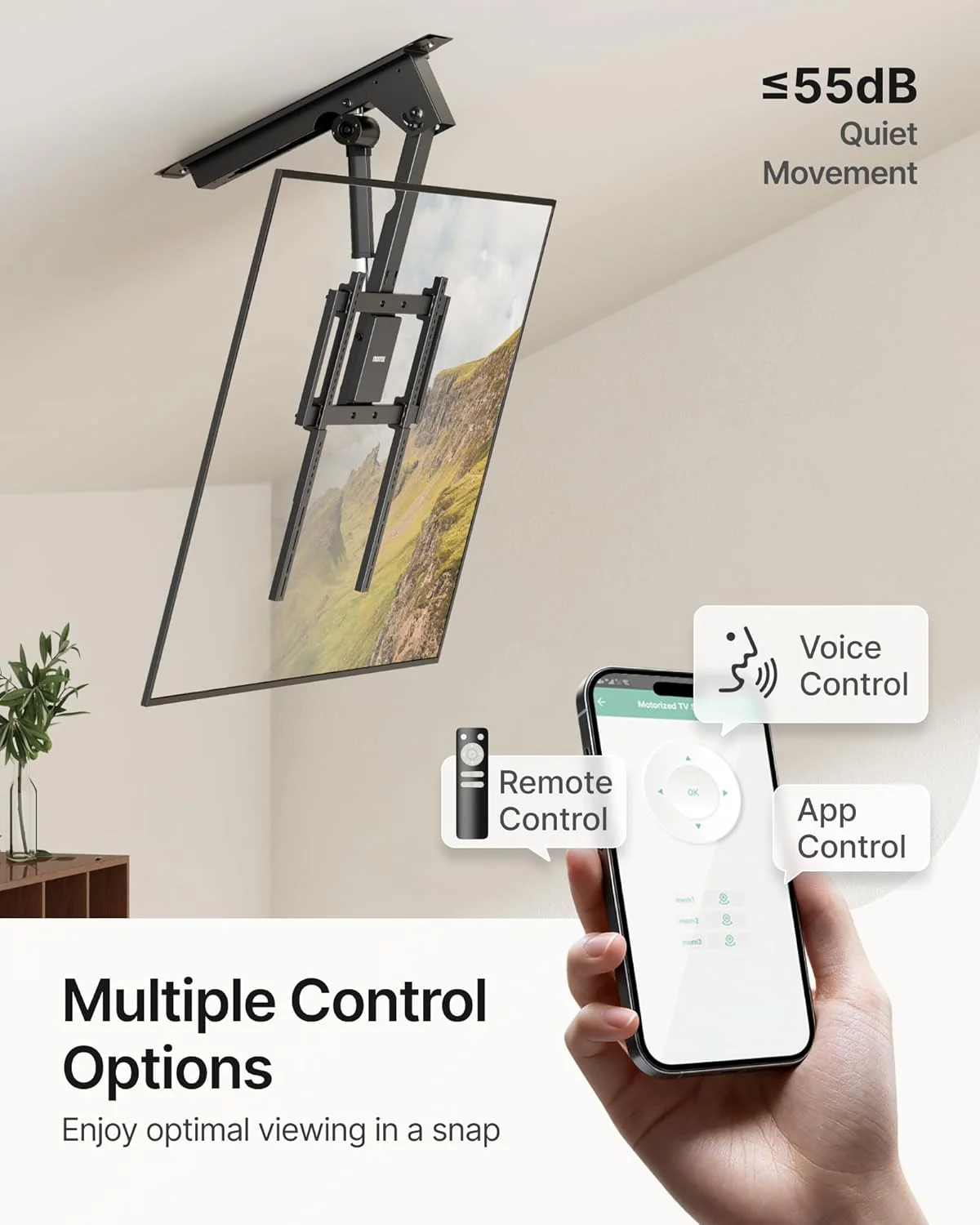 Motorized Ceiling TV Mount for 32-75 Inch TVs | TM1011E-M - Image 5