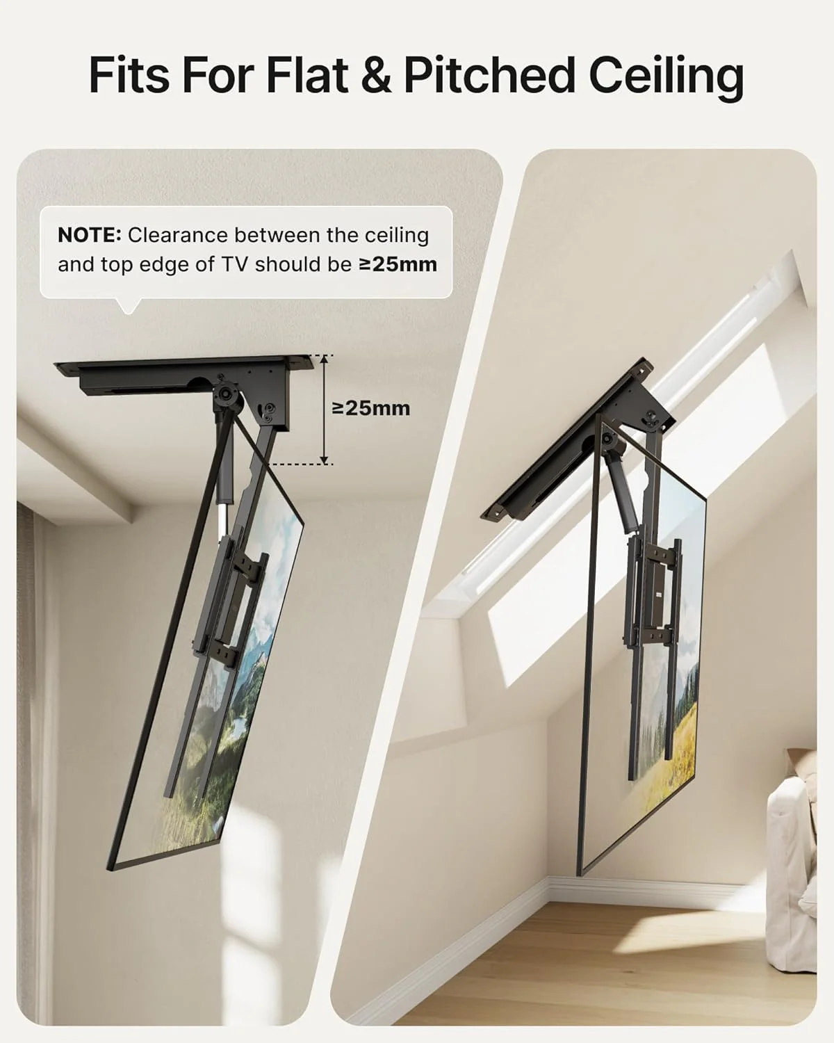 Motorized Ceiling TV Mount for 32-75 Inch TVs | TM1011E-M - Image 8