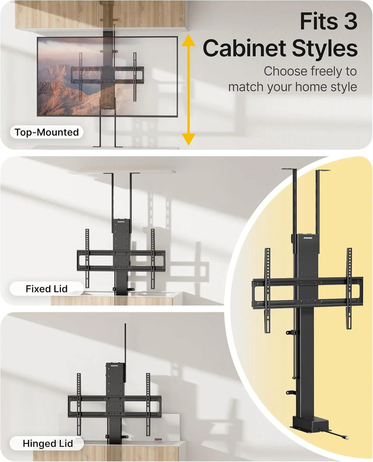 Motorized TV Lift for 43-88 inch TVs | TM1001CBE-L - Image 2