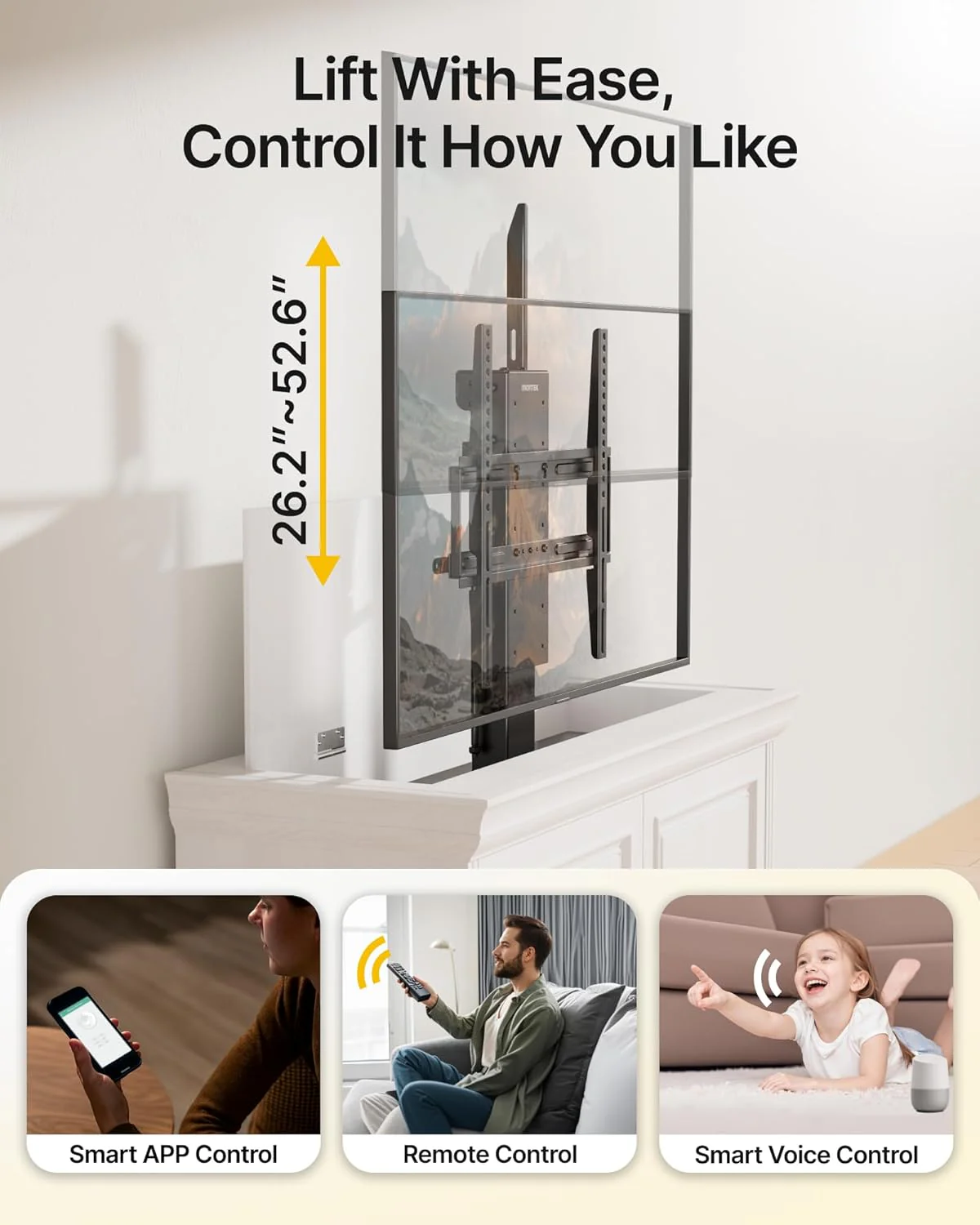 Motorized TV Lift for 32-48 inch TVs | TM1001CBE-S - Image 3