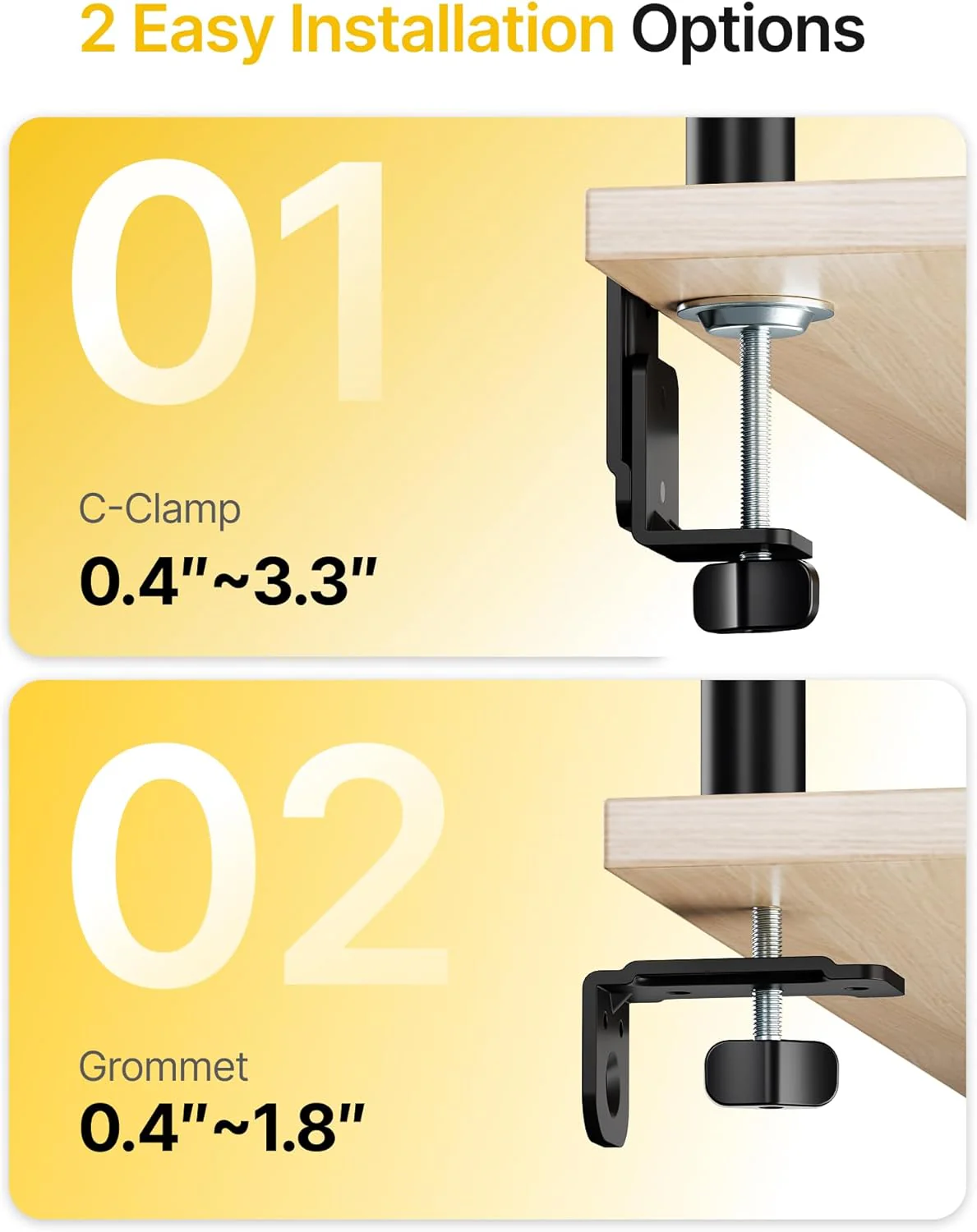 Quad Monitor Stand Mount | MA1006PBK-Q - Image 5