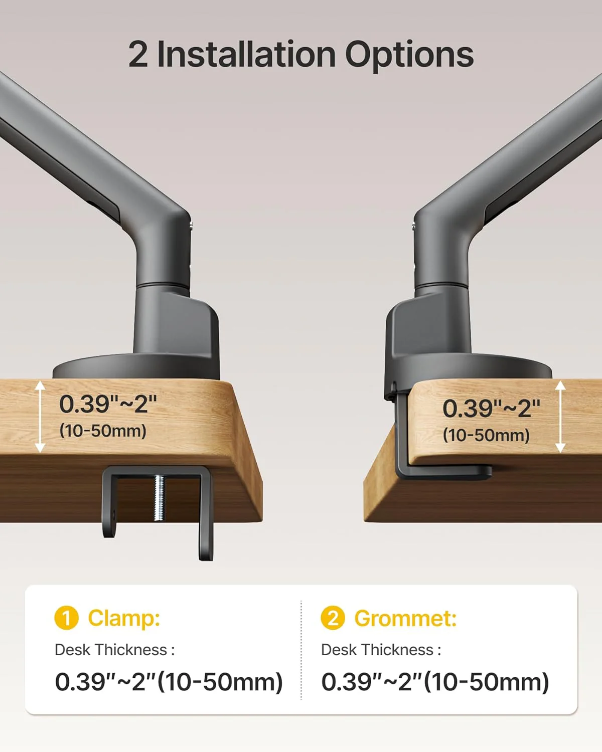 Single Monitor Arm for 17-40 Inch Screens | MA1010DG - Image 6