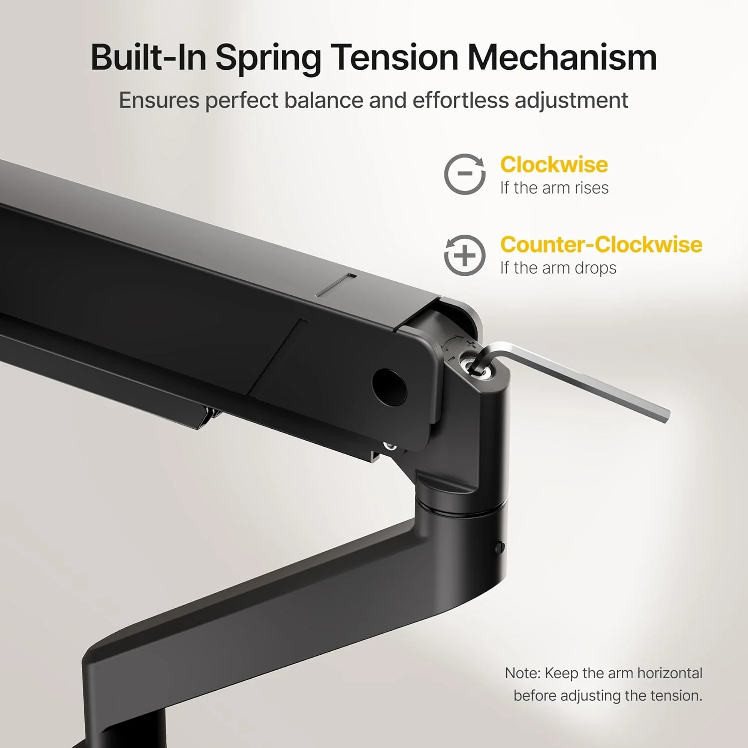 Single Monitor Arm for 17"-45" Inch Screen | MA1007PBK - Image 6