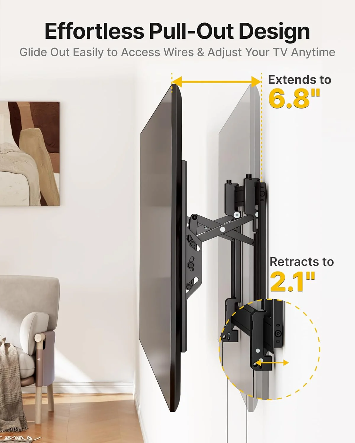 Tilting TV Wall Mount Barckt for 37"–90" TVs | ‎TM1008W-MT - Image 5