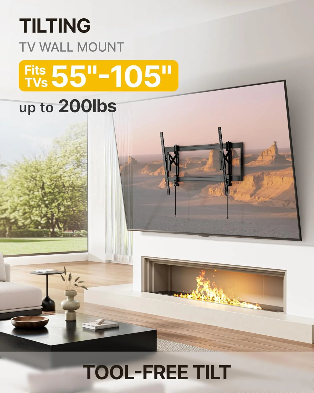 Tilting TV Wall Mount for 55“–105" TVs | TM1008W-LT - Image 2